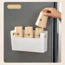 Non Perforated Cling Film Rack Inside Cabinet Wall Shelf Spice Rack Dish Drying Rack Kitchen Organizer for Home Storage