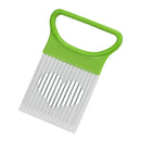 Effortlessly Slice Onions with this 1pc Colorful Onion Slicer Kitchen stainless steel potato chip onion holder